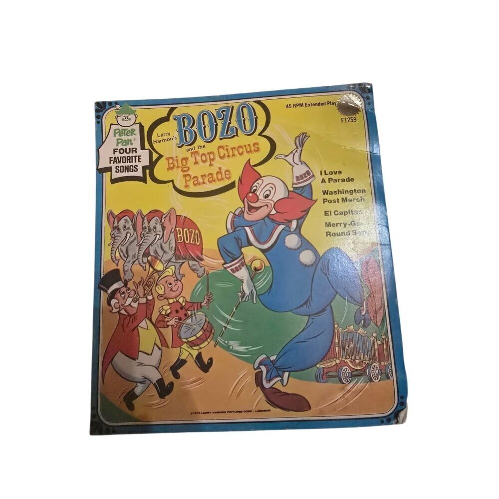 Vintage On the Good Ship Lollipop Peter Pan Players 45 RPM Children's Book Disc